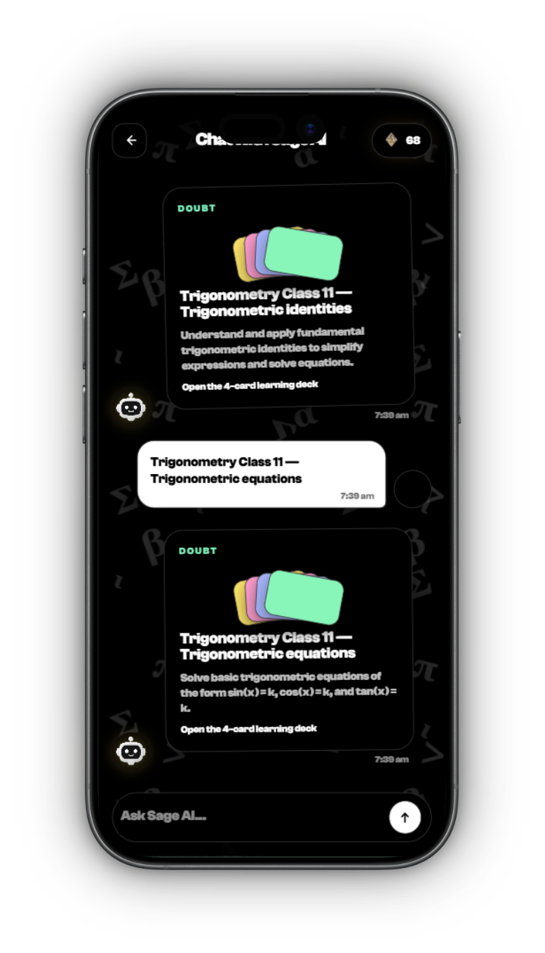 Sage AI learning deck in its real Anthros mobile structure